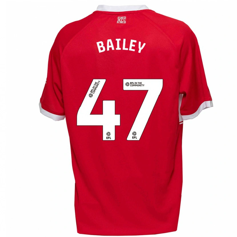 Danxen Dames Bailey Palmer #47 Rood Wit Thuisshirt Thuistenue 2025/26 T-Shirt
