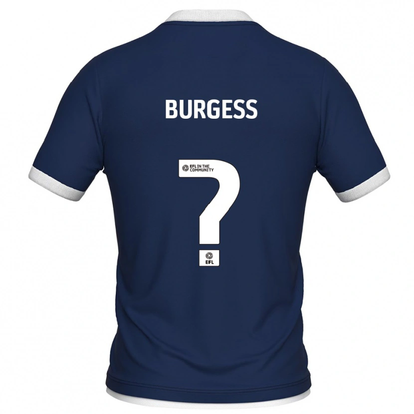 Danxen Dames Billy Burgess #0 Marine Wit Thuisshirt Thuistenue 2025/26 T-Shirt