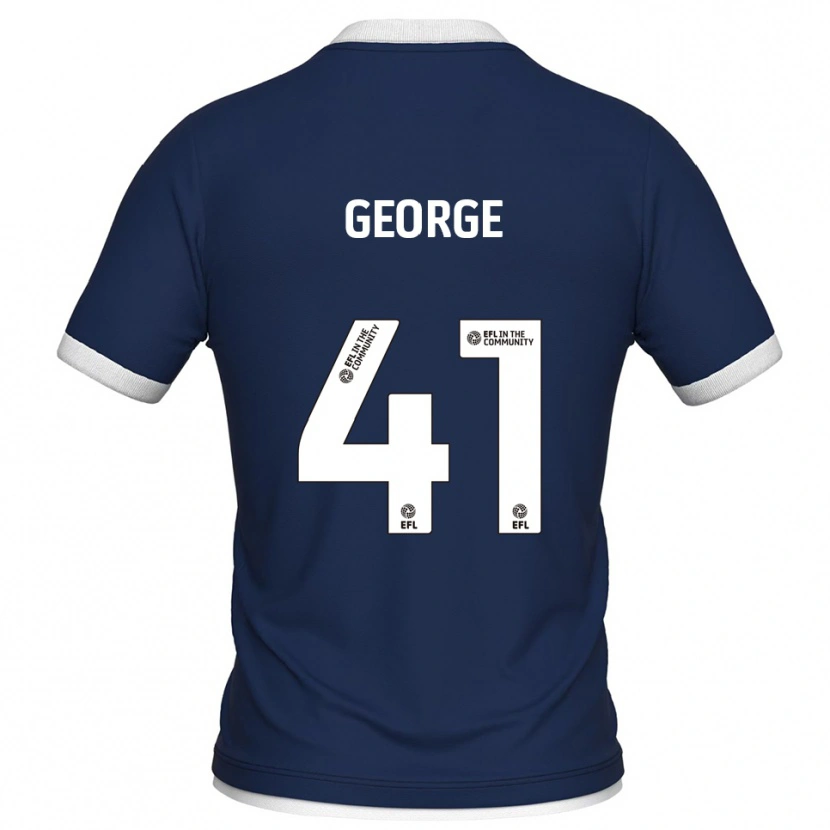 Danxen Dames George Evans #41 Marine Wit Thuisshirt Thuistenue 2025/26 T-Shirt