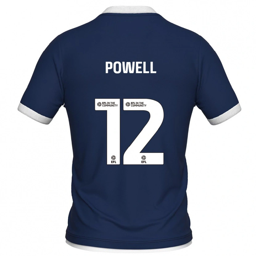 Danxen Dames Beth Powell #12 Marine Wit Thuisshirt Thuistenue 2025/26 T-Shirt