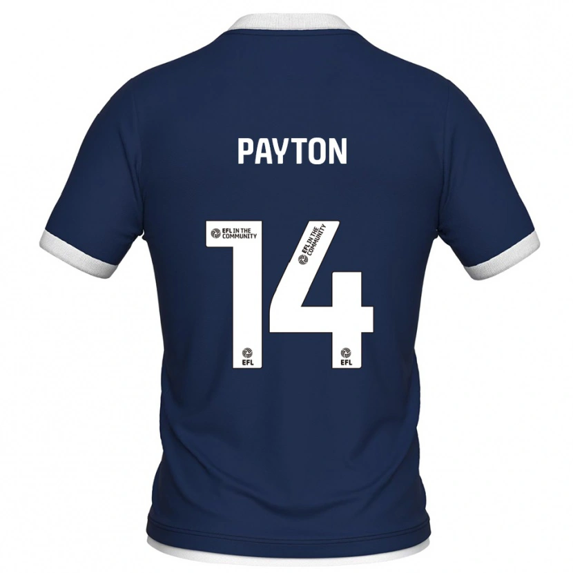 Danxen Dames Edward Payton #14 Marine Wit Thuisshirt Thuistenue 2025/26 T-Shirt