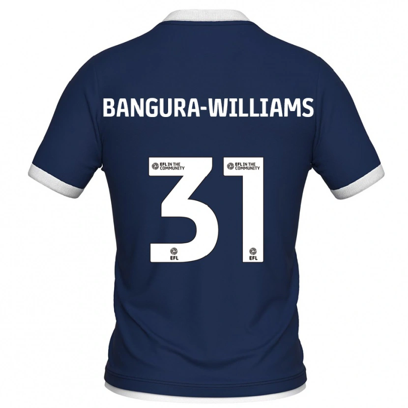 Danxen Dames Ra'ees Bangura-Williams #31 Marine Wit Thuisshirt Thuistenue 2025/26 T-Shirt