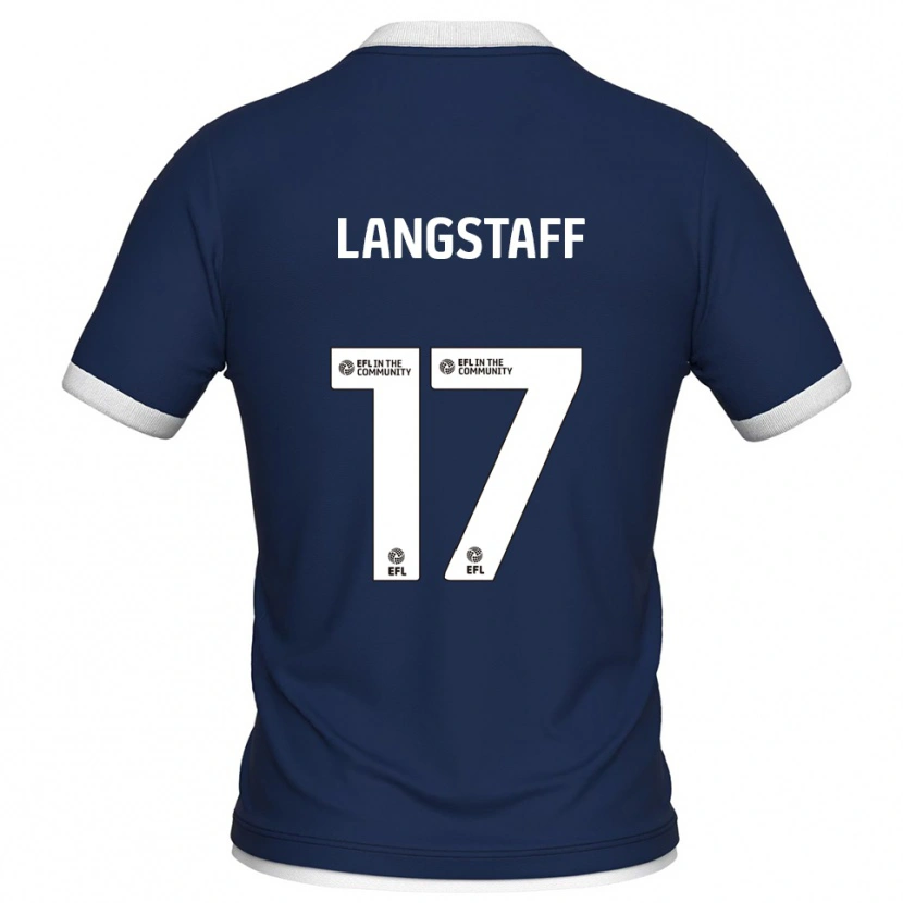 Danxen Dames Macaulay Langstaff #17 Marine Wit Thuisshirt Thuistenue 2025/26 T-Shirt