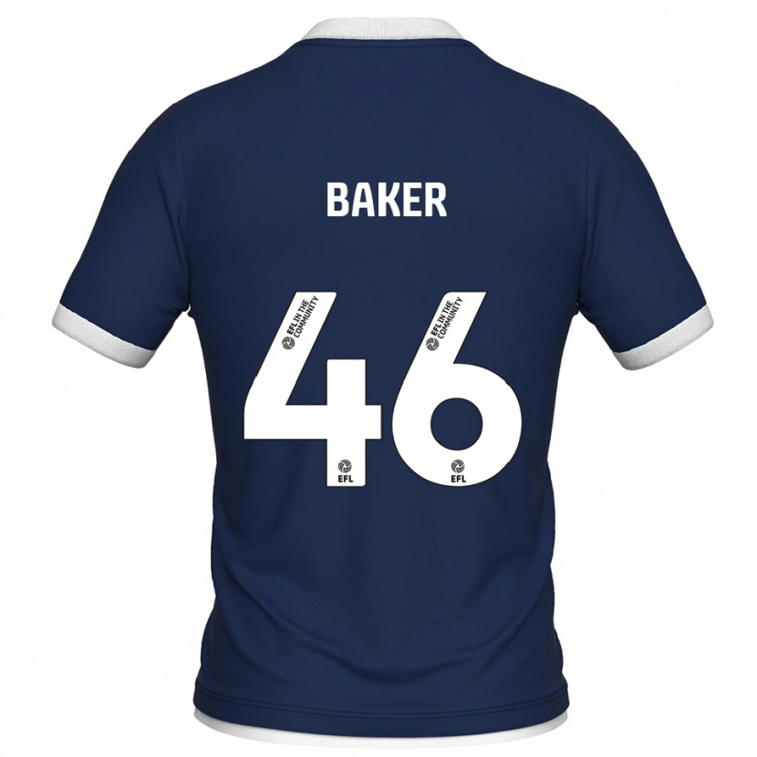 Danxen Dames Frankie Baker #46 Marine Wit Thuisshirt Thuistenue 2025/26 T-Shirt
