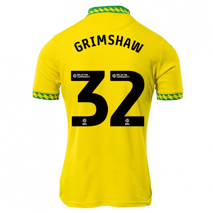Danxen Dames Daniel Grimshaw #32 Wit Groen Thuisshirt Thuistenue 2025/26 T-Shirt