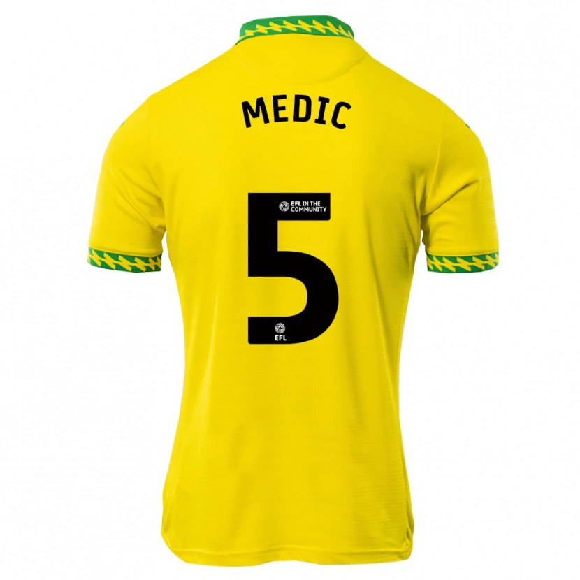 Danxen Dames Jakov Medic #5 Wit Groen Thuisshirt Thuistenue 2025/26 T-Shirt