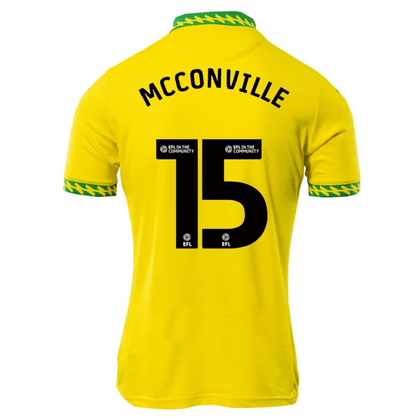 Danxen Dames Ruairi Mcconville #15 Wit Groen Thuisshirt Thuistenue 2025/26 T-Shirt