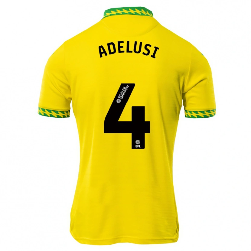Danxen Dames Theodore Adelusi #4 Wit Groen Thuisshirt Thuistenue 2025/26 T-Shirt