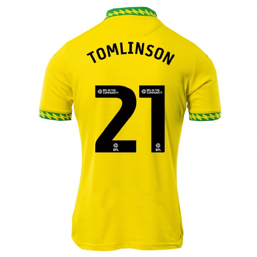 Danxen Dames Lauren Tomlinson #21 Wit Groen Thuisshirt Thuistenue 2025/26 T-Shirt