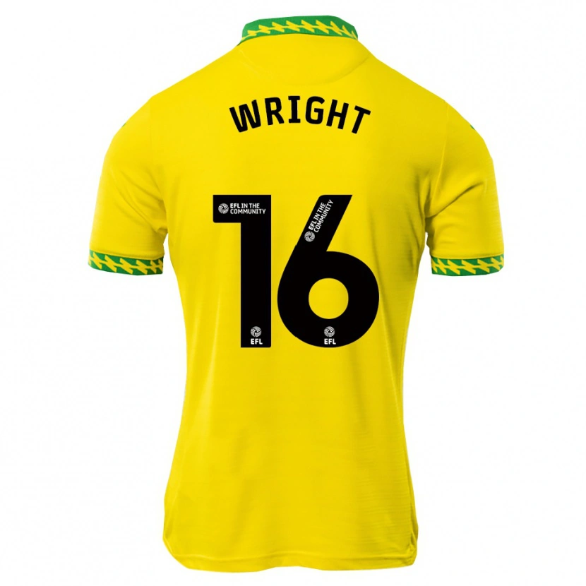 Danxen Dames Jacob Wright #16 Wit Groen Thuisshirt Thuistenue 2025/26 T-Shirt