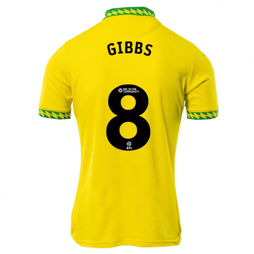 Danxen Dames Liam Gibbs #8 Wit Groen Thuisshirt Thuistenue 2025/26 T-Shirt