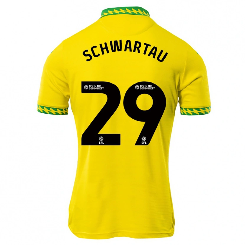 Danxen Dames Oscar Schwartau #29 Wit Groen Thuisshirt Thuistenue 2025/26 T-Shirt