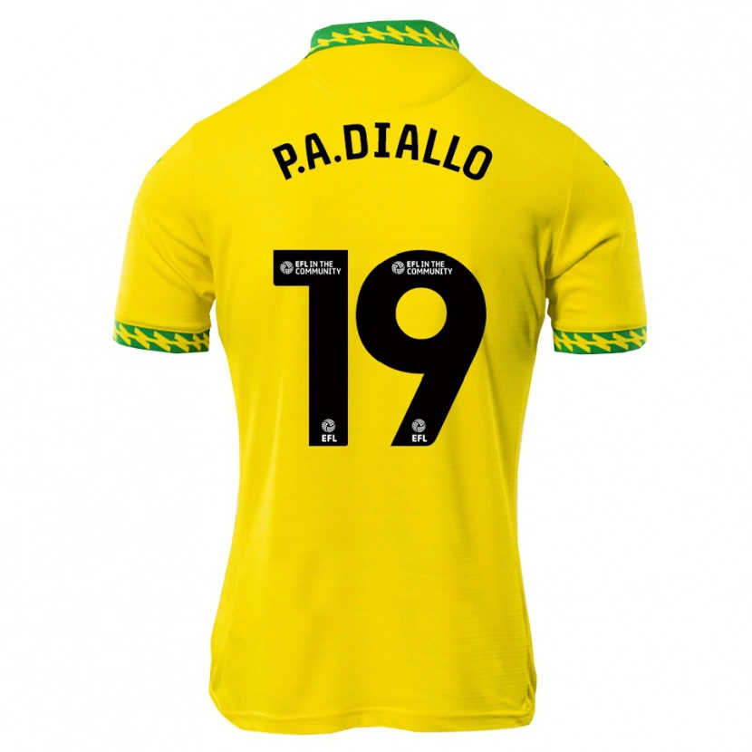 Danxen Dames Papa Amadou Diallo #19 Wit Groen Thuisshirt Thuistenue 2025/26 T-Shirt