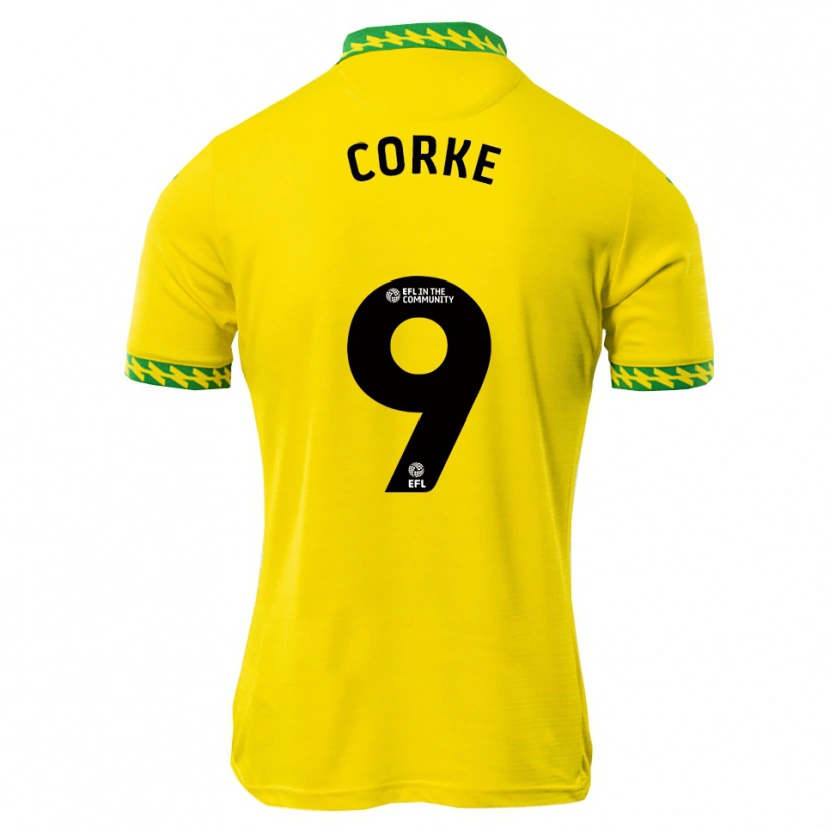 Danxen Dames Finn Corke #9 Wit Groen Thuisshirt Thuistenue 2025/26 T-Shirt