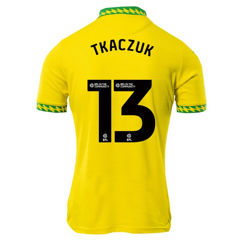 Danxen Dames Nikodem Tkaczuk #13 Wit Groen Thuisshirt Thuistenue 2025/26 T-Shirt