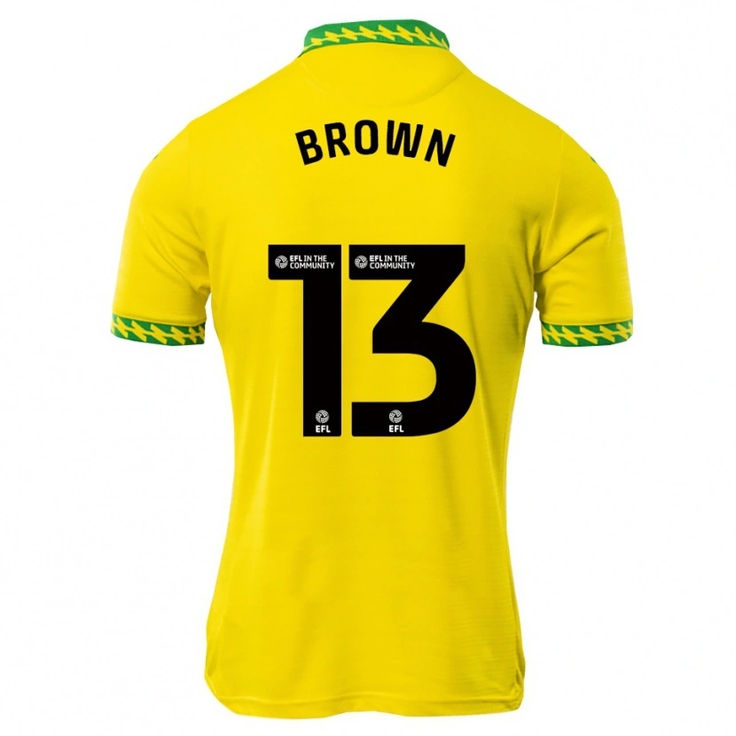 Danxen Dames Mason Brown #13 Wit Groen Thuisshirt Thuistenue 2025/26 T-Shirt