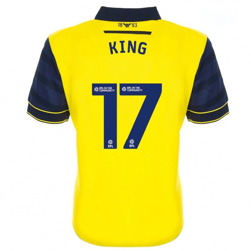 Danxen Dames Sarah King #17 Geel Marine Thuisshirt Thuistenue 2025/26 T-Shirt