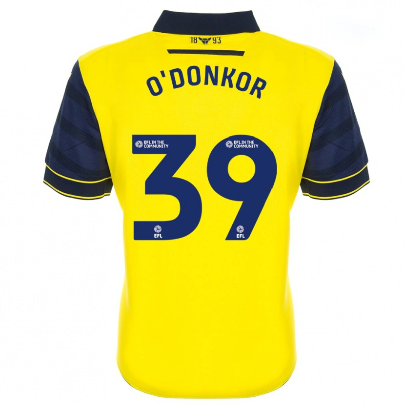 Danxen Dames Gatlin O'donkor #39 Geel Marine Thuisshirt Thuistenue 2025/26 T-Shirt