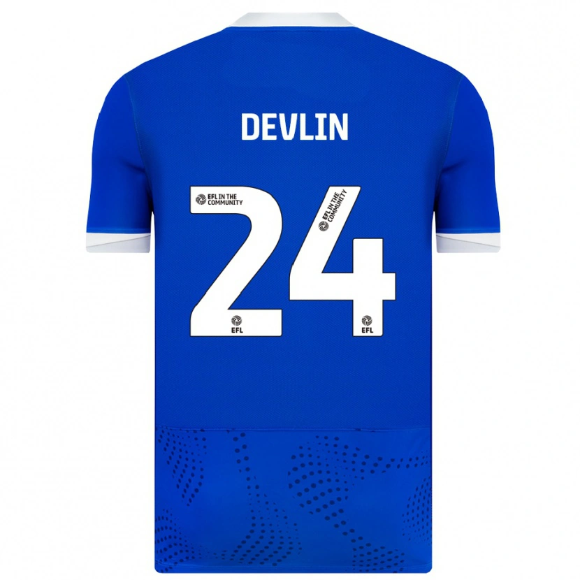 Danxen Dames Terry Devlin #24 Blauw Wit Thuisshirt Thuistenue 2025/26 T-Shirt