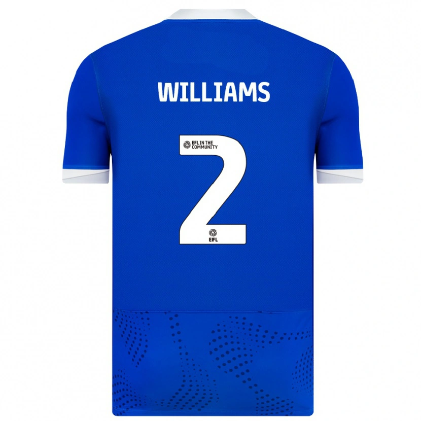 Danxen Dames Jordan Williams #2 Blauw Wit Thuisshirt Thuistenue 2025/26 T-Shirt