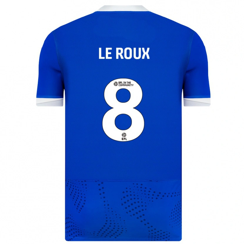 Danxen Dames Luke Le Roux #8 Blauw Wit Thuisshirt Thuistenue 2025/26 T-Shirt