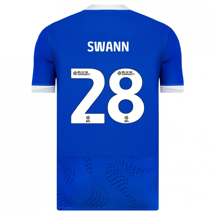 Danxen Dames Reuben Swann #28 Blauw Wit Thuisshirt Thuistenue 2025/26 T-Shirt