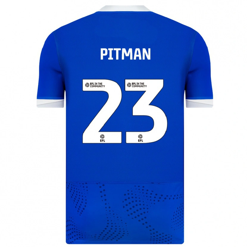 Danxen Dames Emily Pitman #23 Blauw Wit Thuisshirt Thuistenue 2025/26 T-Shirt