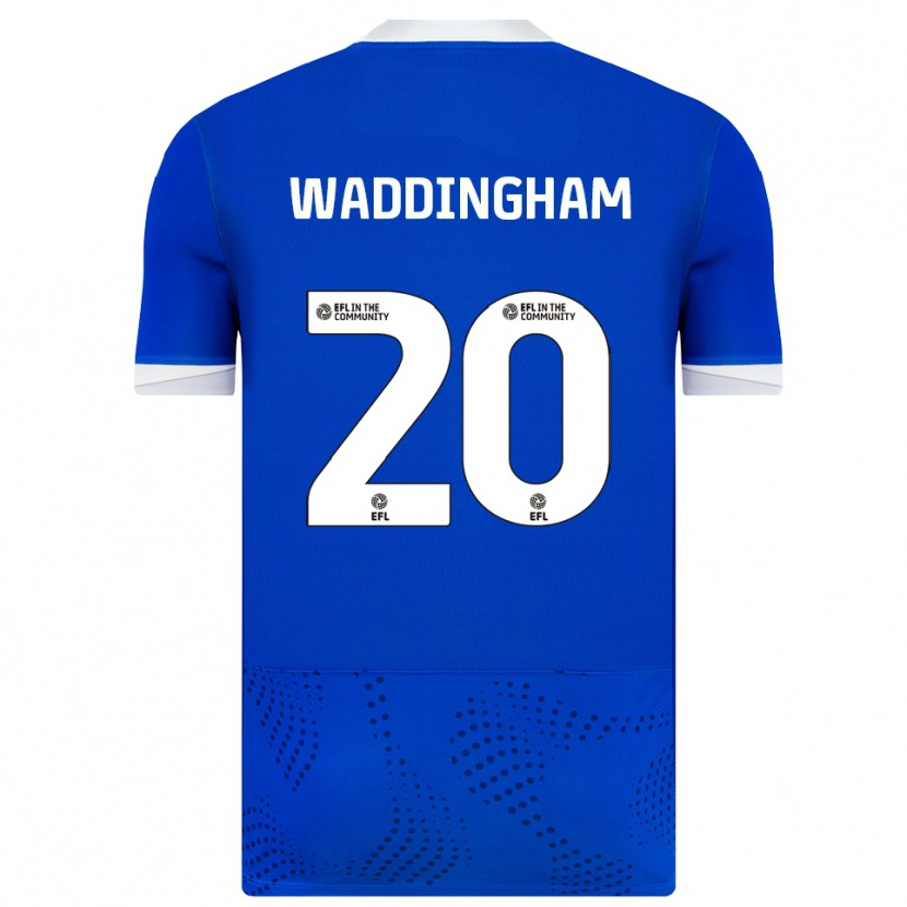 Danxen Dames Thomas Waddingham #20 Blauw Wit Thuisshirt Thuistenue 2025/26 T-Shirt