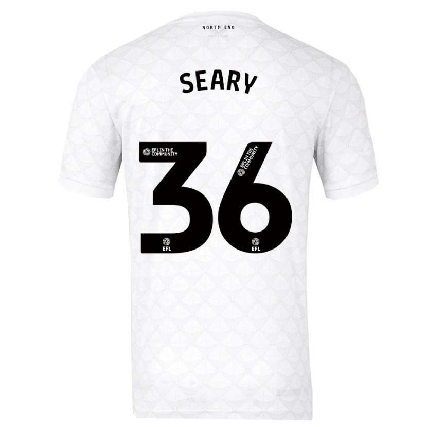 Danxen Dames Josh Seary #36 Wit Rood Thuisshirt Thuistenue 2025/26 T-Shirt