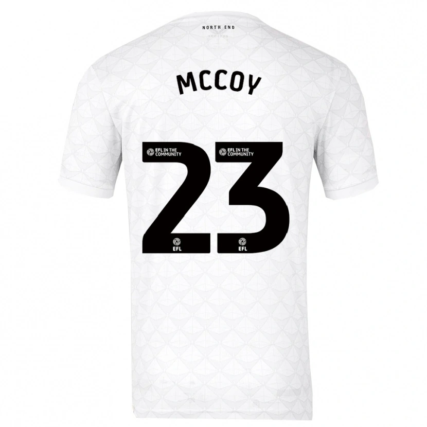 Danxen Dames Faye Mccoy #23 Wit Rood Thuisshirt Thuistenue 2025/26 T-Shirt