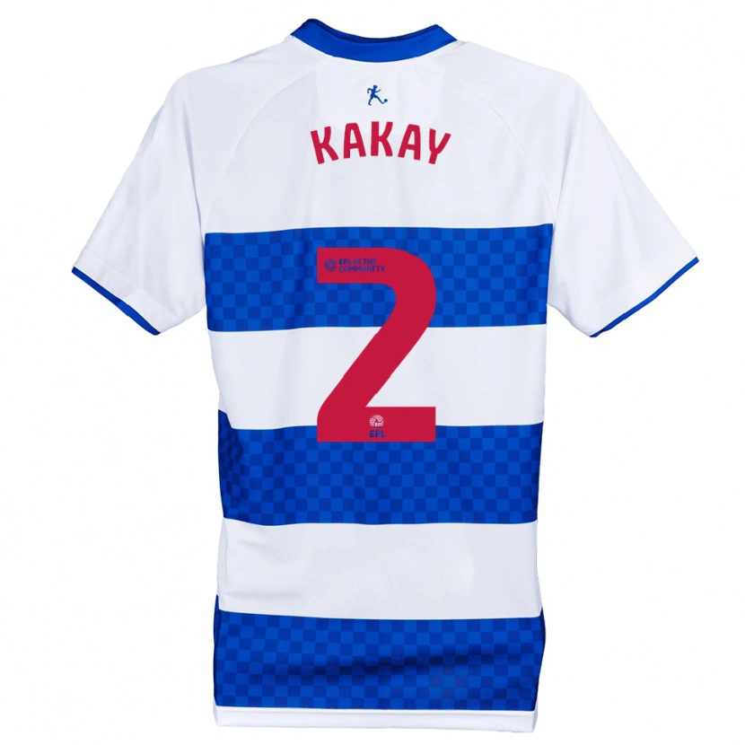 Danxen Dames Osman Kakay #2 Blauw Wit Thuisshirt Thuistenue 2025/26 T-Shirt
