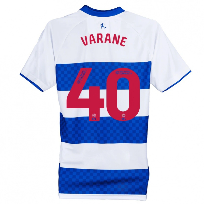 Danxen Dames Jonathan Varane #40 Blauw Wit Thuisshirt Thuistenue 2025/26 T-Shirt