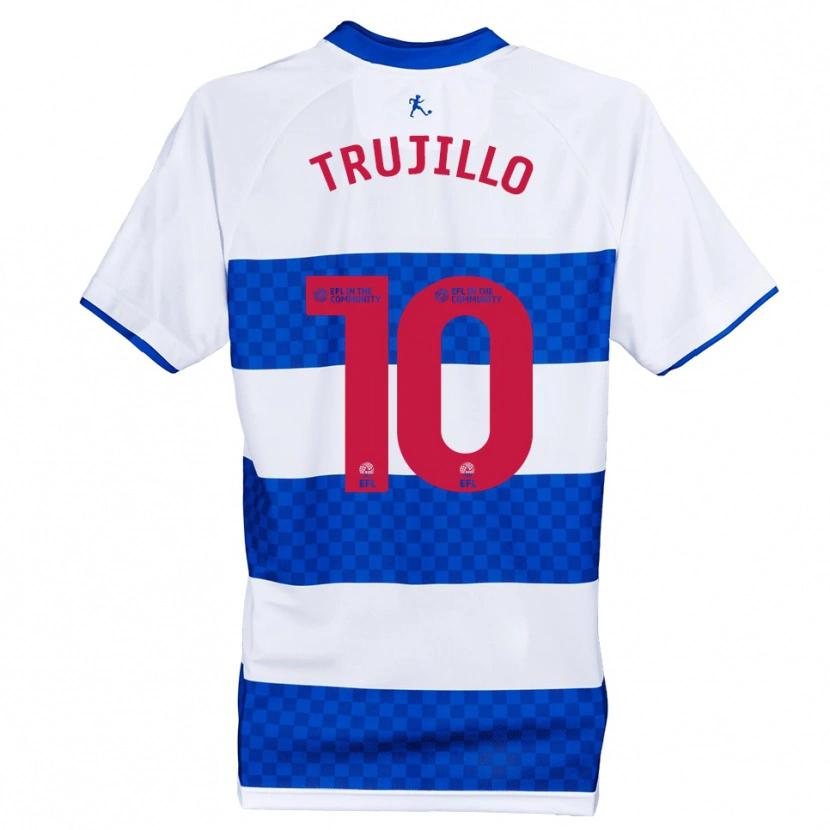 Danxen Dames Ashley Trujillo #10 Blauw Wit Thuisshirt Thuistenue 2025/26 T-Shirt