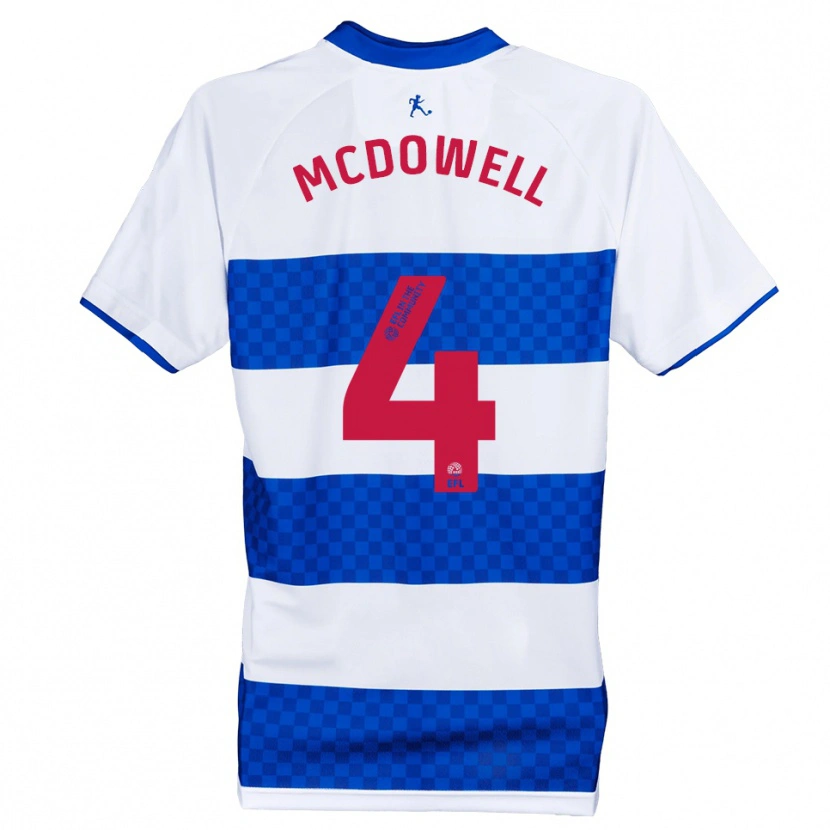 Danxen Dames Jack Mcdowell #4 Blauw Wit Thuisshirt Thuistenue 2025/26 T-Shirt