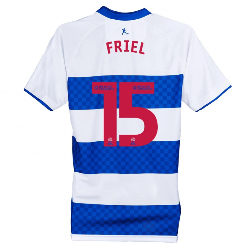 Danxen Dames Rocco Friel #15 Blauw Wit Thuisshirt Thuistenue 2025/26 T-Shirt