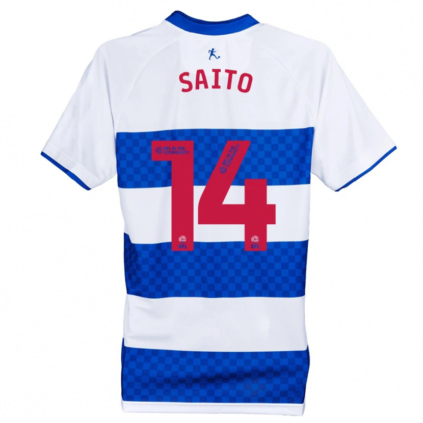 Danxen Dames Koki Saito #14 Blauw Wit Thuisshirt Thuistenue 2025/26 T-Shirt