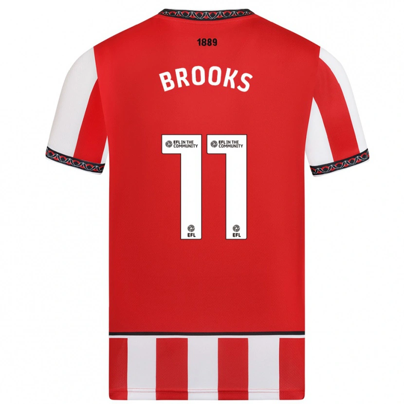 Danxen Dames Andre Brooks #11 Rood Wit Thuisshirt Thuistenue 2025/26 T-Shirt