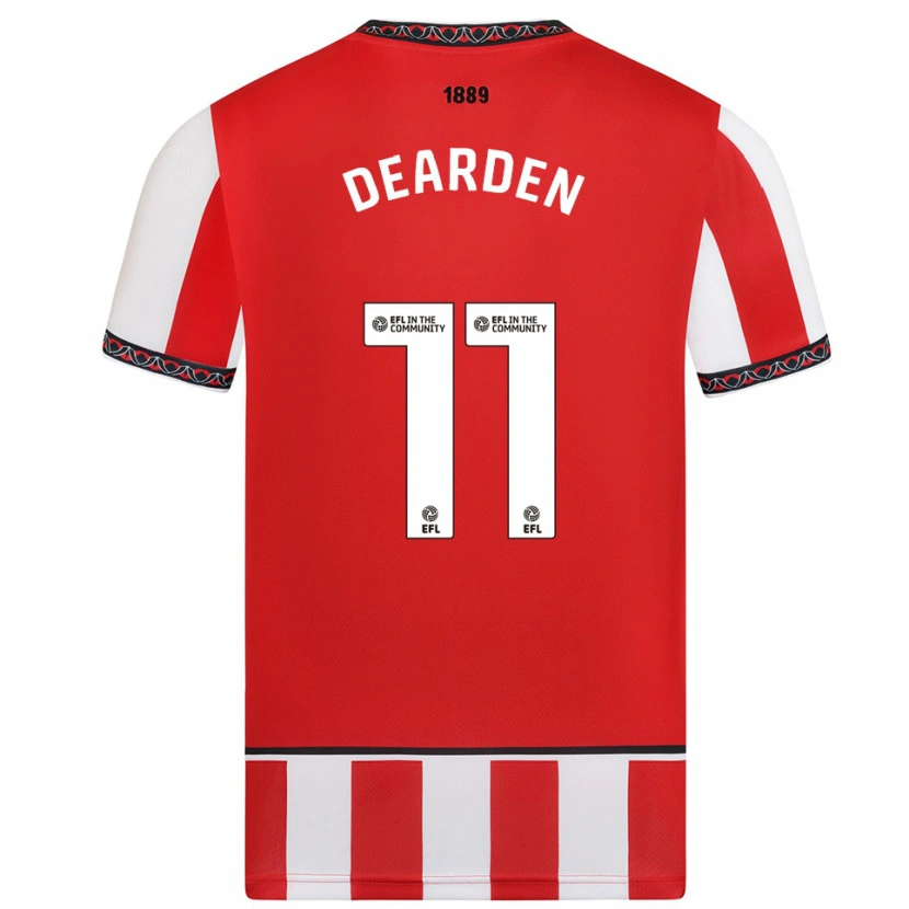 Danxen Dames Tom Dearden #11 Rood Wit Thuisshirt Thuistenue 2025/26 T-Shirt