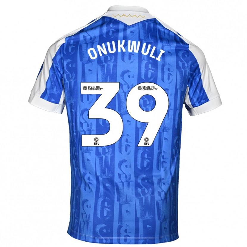Danxen Dames Favour Onukwuli #39 Blauw Wit Thuisshirt Thuistenue 2025/26 T-Shirt