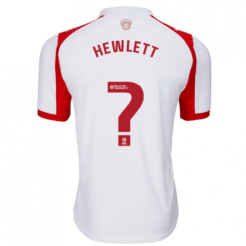Danxen Dames Jem Hewlett #0 Wit Rood Thuisshirt Thuistenue 2025/26 T-Shirt