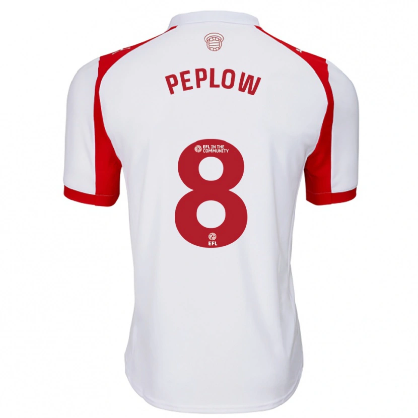 Danxen Dames Chloe Peplow #8 Wit Rood Thuisshirt Thuistenue 2025/26 T-Shirt