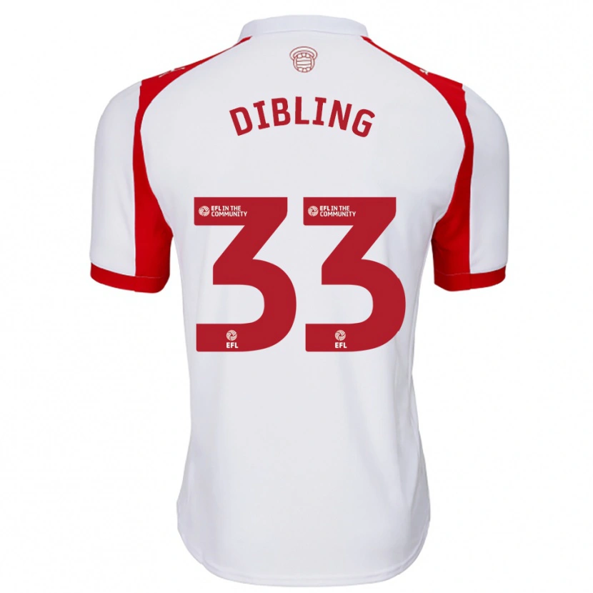 Danxen Dames Tyler Dibling #33 Wit Rood Thuisshirt Thuistenue 2025/26 T-Shirt