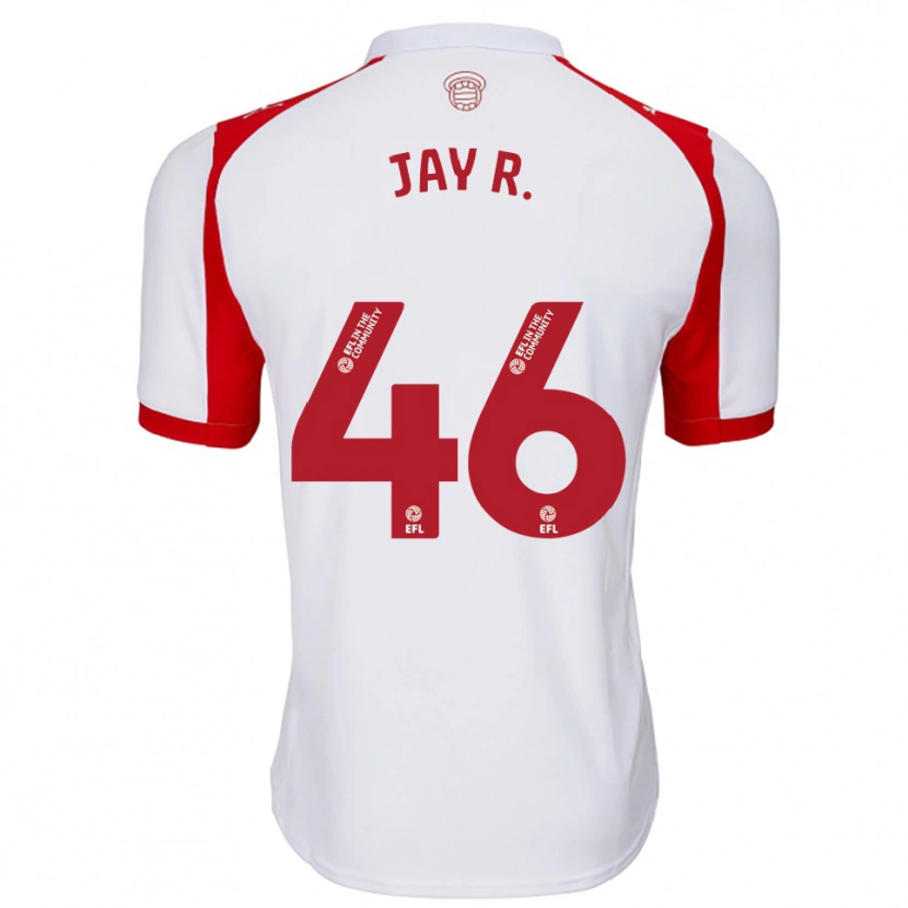 Danxen Dames Jay Robinson #46 Wit Rood Thuisshirt Thuistenue 2025/26 T-Shirt