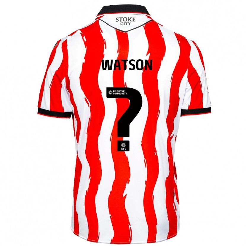 Danxen Dames Adam Watson #0 Wit Rood Thuisshirt Thuistenue 2025/26 T-Shirt