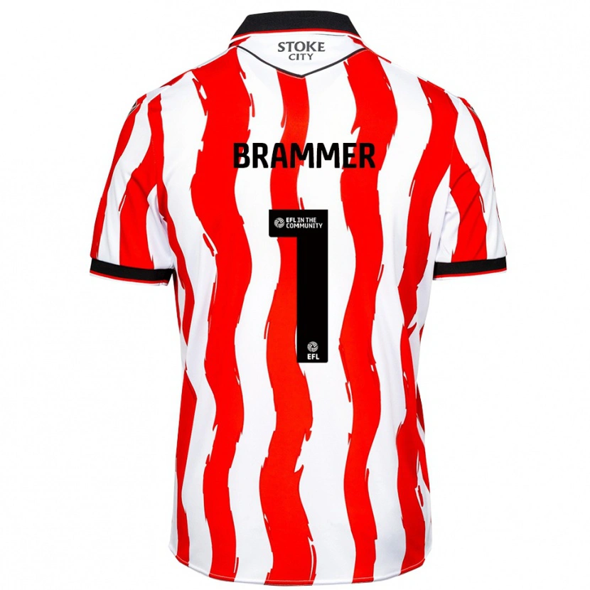 Danxen Dames Ruben Brammer #1 Wit Rood Thuisshirt Thuistenue 2025/26 T-Shirt