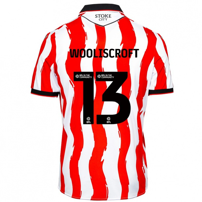 Danxen Dames Morgan Wooliscroft #13 Wit Rood Thuisshirt Thuistenue 2025/26 T-Shirt
