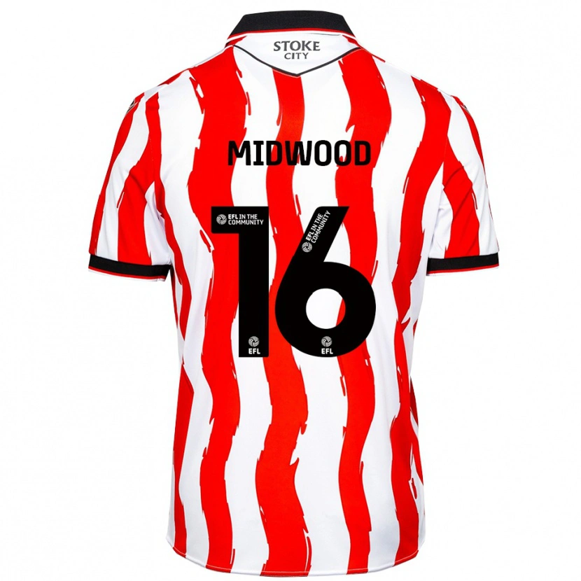 Danxen Dames Tom Midwood #16 Wit Rood Thuisshirt Thuistenue 2025/26 T-Shirt