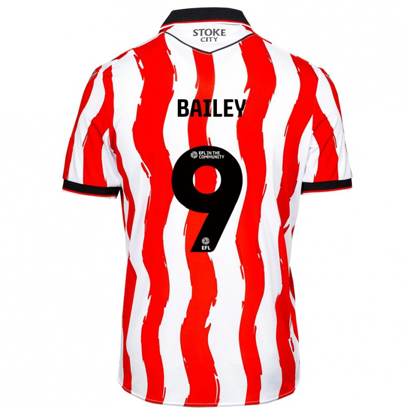 Danxen Dames Lewis Bailey #9 Wit Rood Thuisshirt Thuistenue 2025/26 T-Shirt