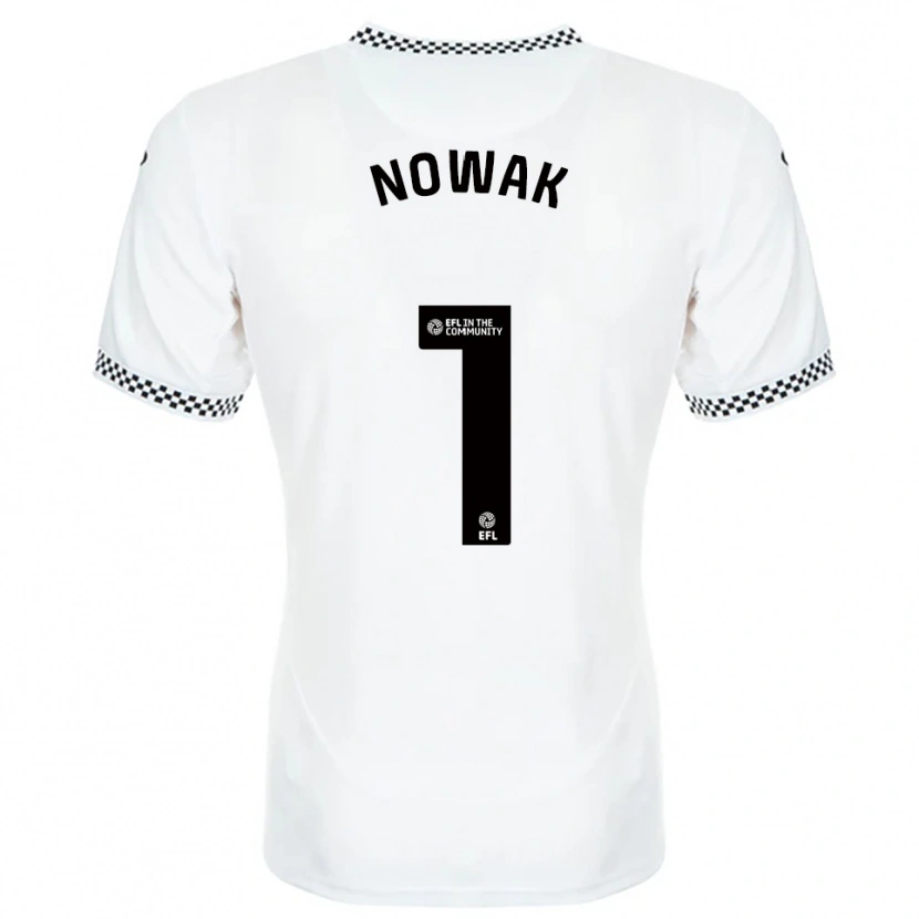 Danxen Dames Jakub Nowak #1 Wit Oranje Thuisshirt Thuistenue 2025/26 T-Shirt