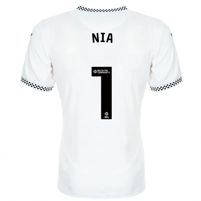 Danxen Dames Ffion Rees Nia #1 Wit Oranje Thuisshirt Thuistenue 2025/26 T-Shirt